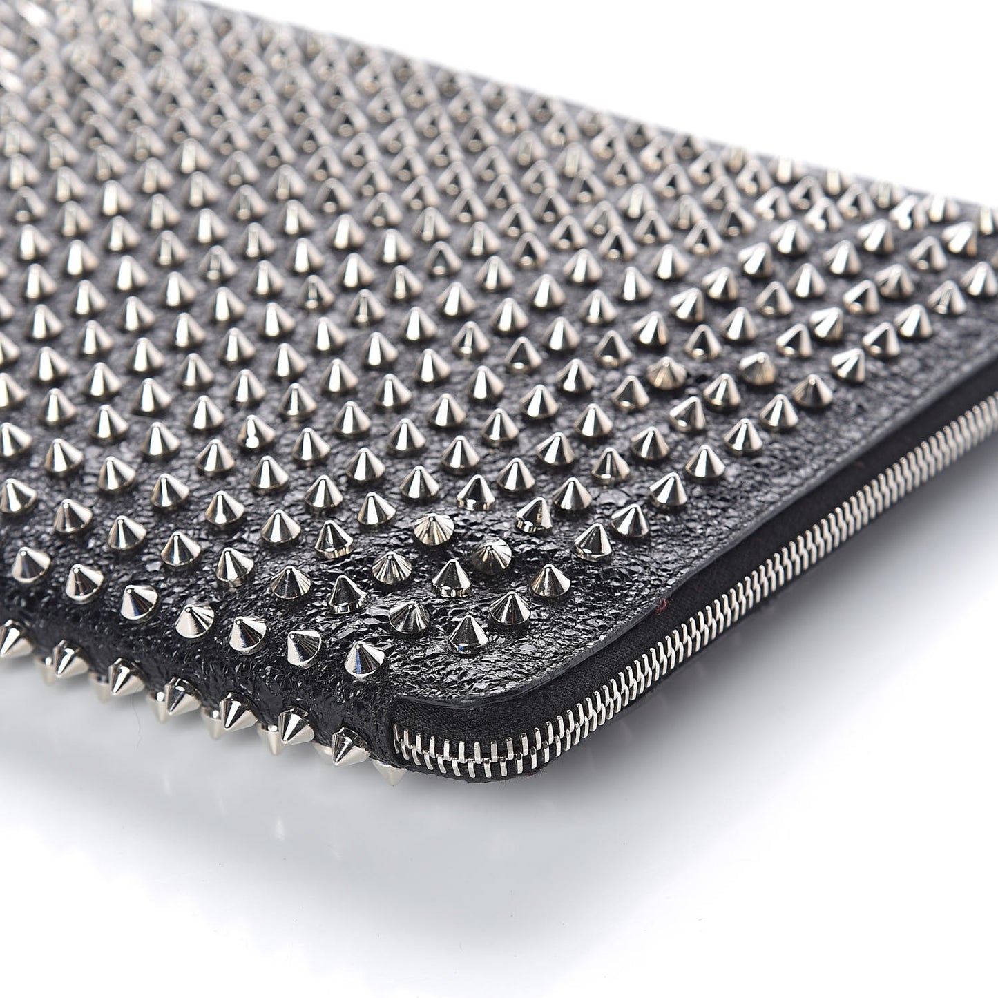 Metallic Calfskin Spiked IPad Case Black