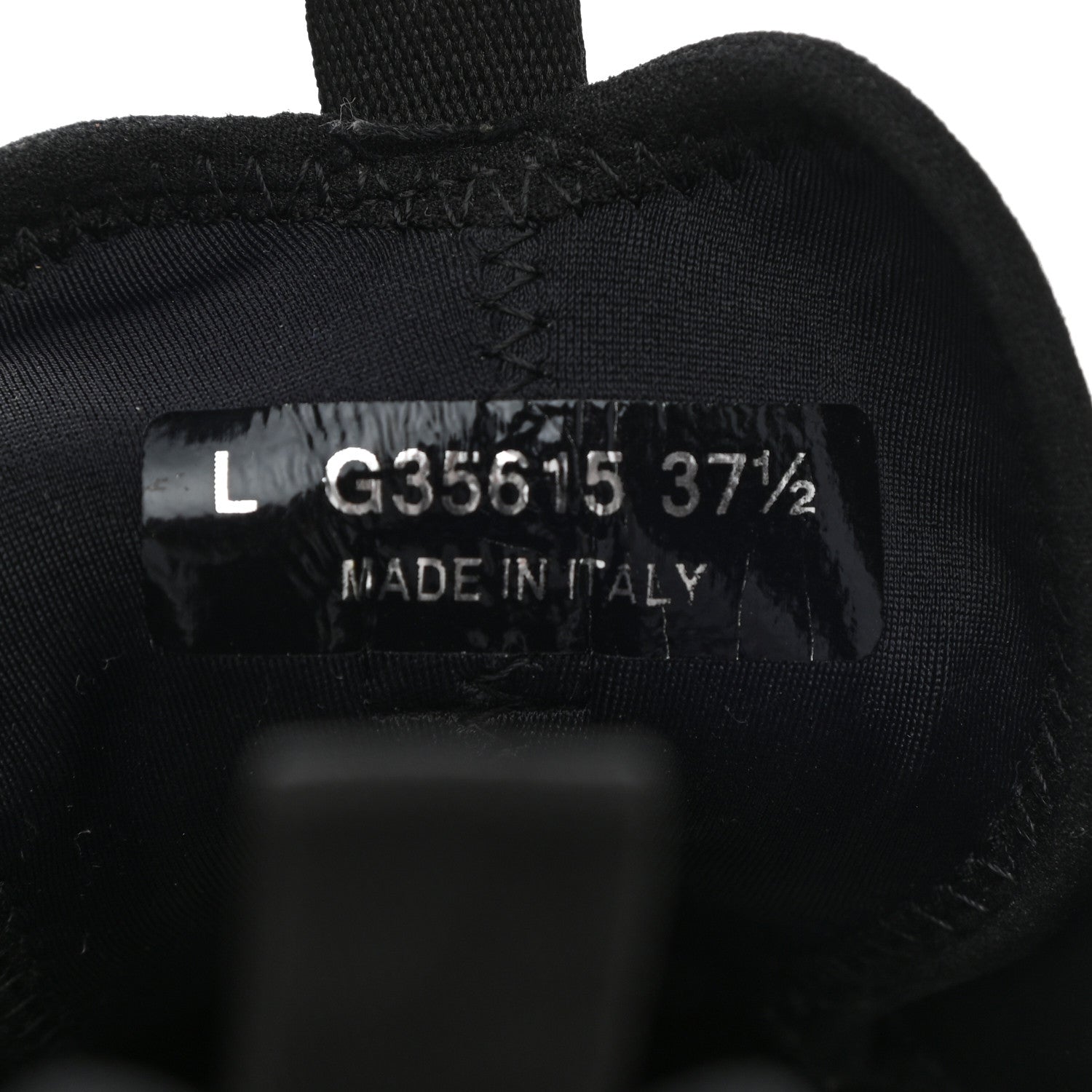 Chanel Fabric Calfskin Suede CC Sneakers 37.5 Black 8 of 13