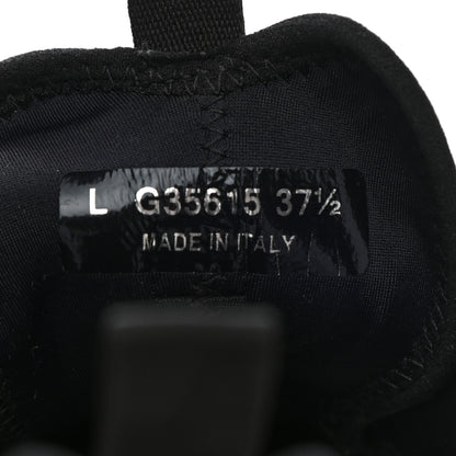 Chanel Fabric Calfskin Suede CC Sneakers 37.5 Black 8 of 13