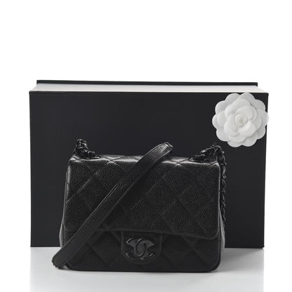 Chanel Caviar Quilted Incognito Mini Square Flap Black 11 of 11