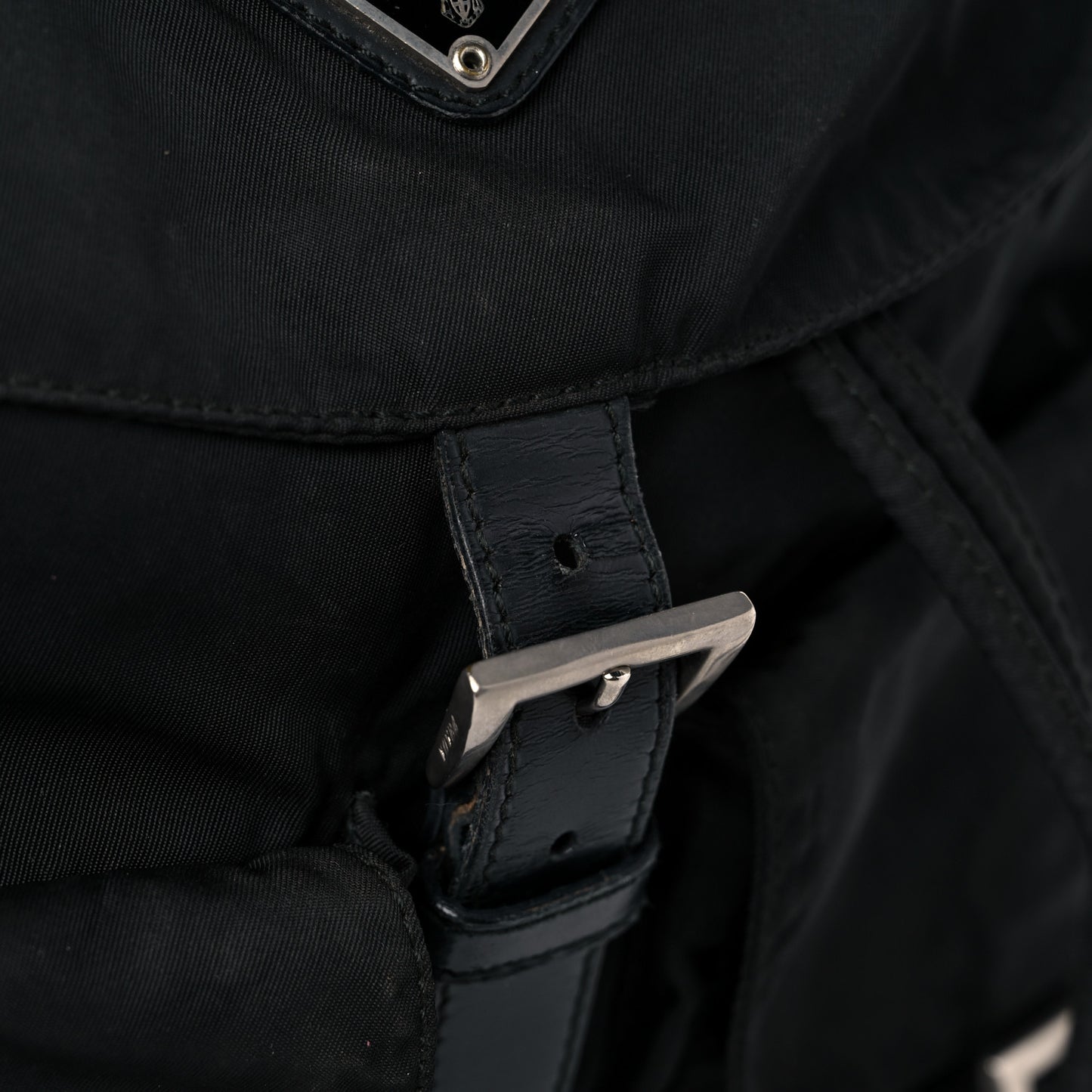 Nylon Vela Medium Backpack Black