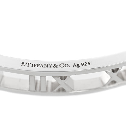 Tiffany Sterling Silver Narrow Atlas Open Bangle Bracelet 3 of 4