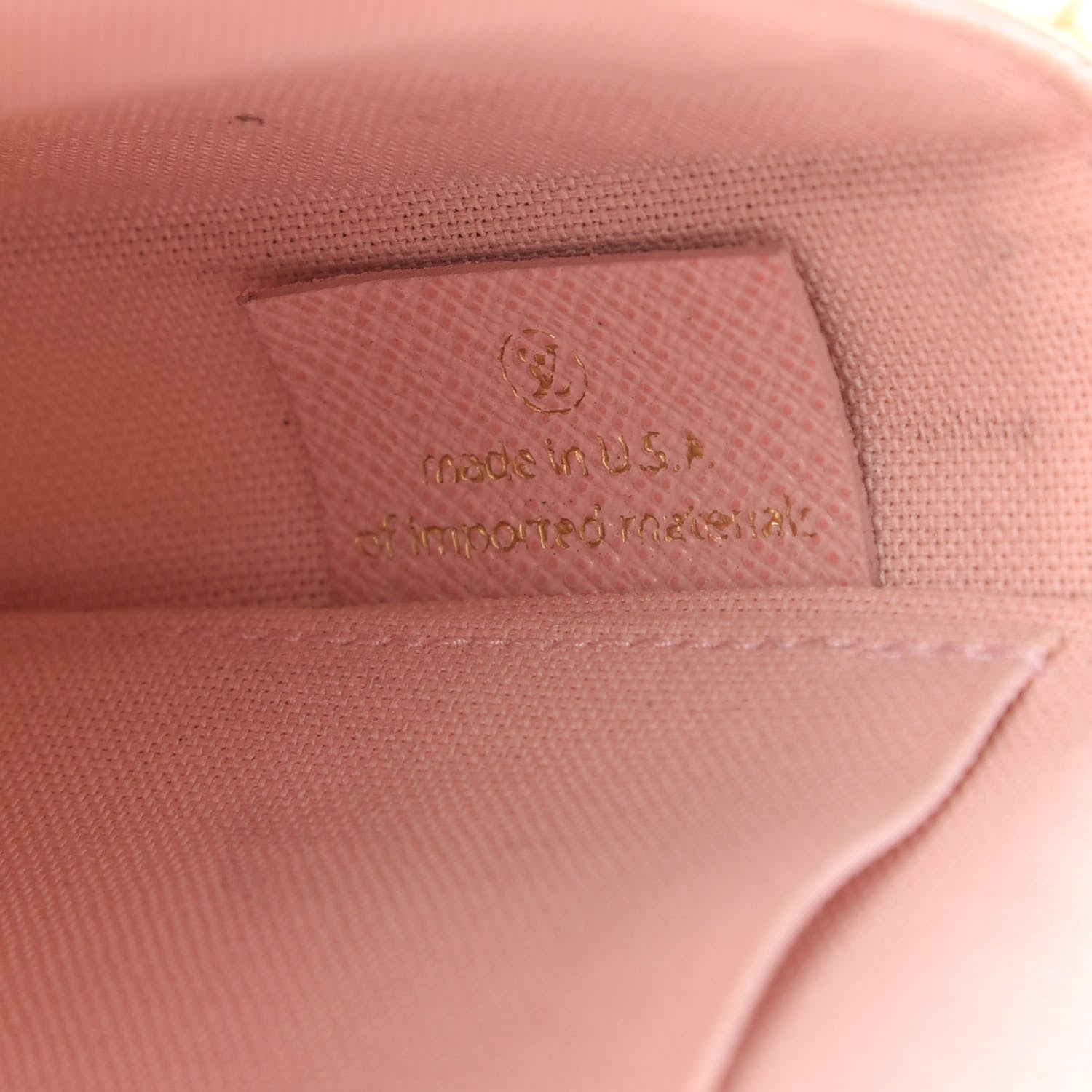 Louis Vuitton Damier Azur Pochette Felicie Chain Wallet Rose Ballerine 7 of 11