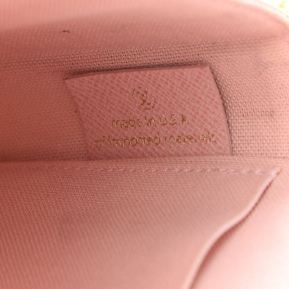 Louis Vuitton Damier Azur Pochette Felicie Chain Wallet Rose Ballerine 7 of 11