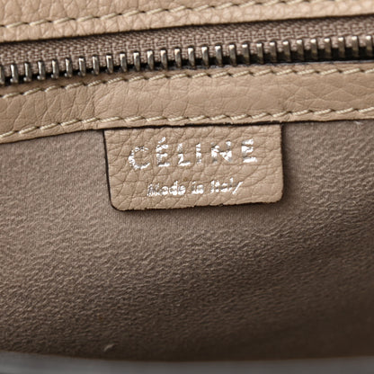 Celine Drummed Calfskin Nano Luggage Dune 7 of 12