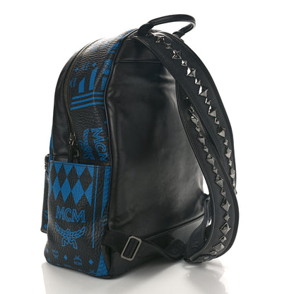 MCM Visetos Baroque Print Medium Stark Backpack Munich Blue 3 of 9