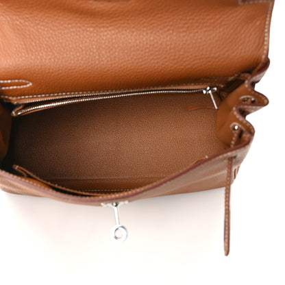 Hermes Togo Kelly Retourne 25 Gold 5 of 8