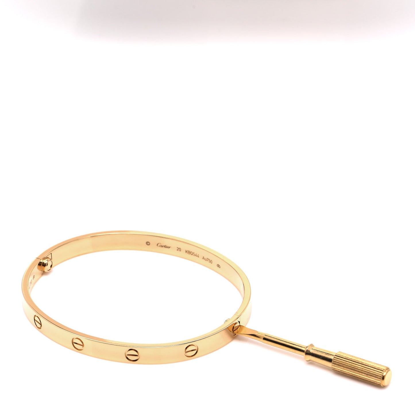18K Yellow Gold LOVE Bracelet 20