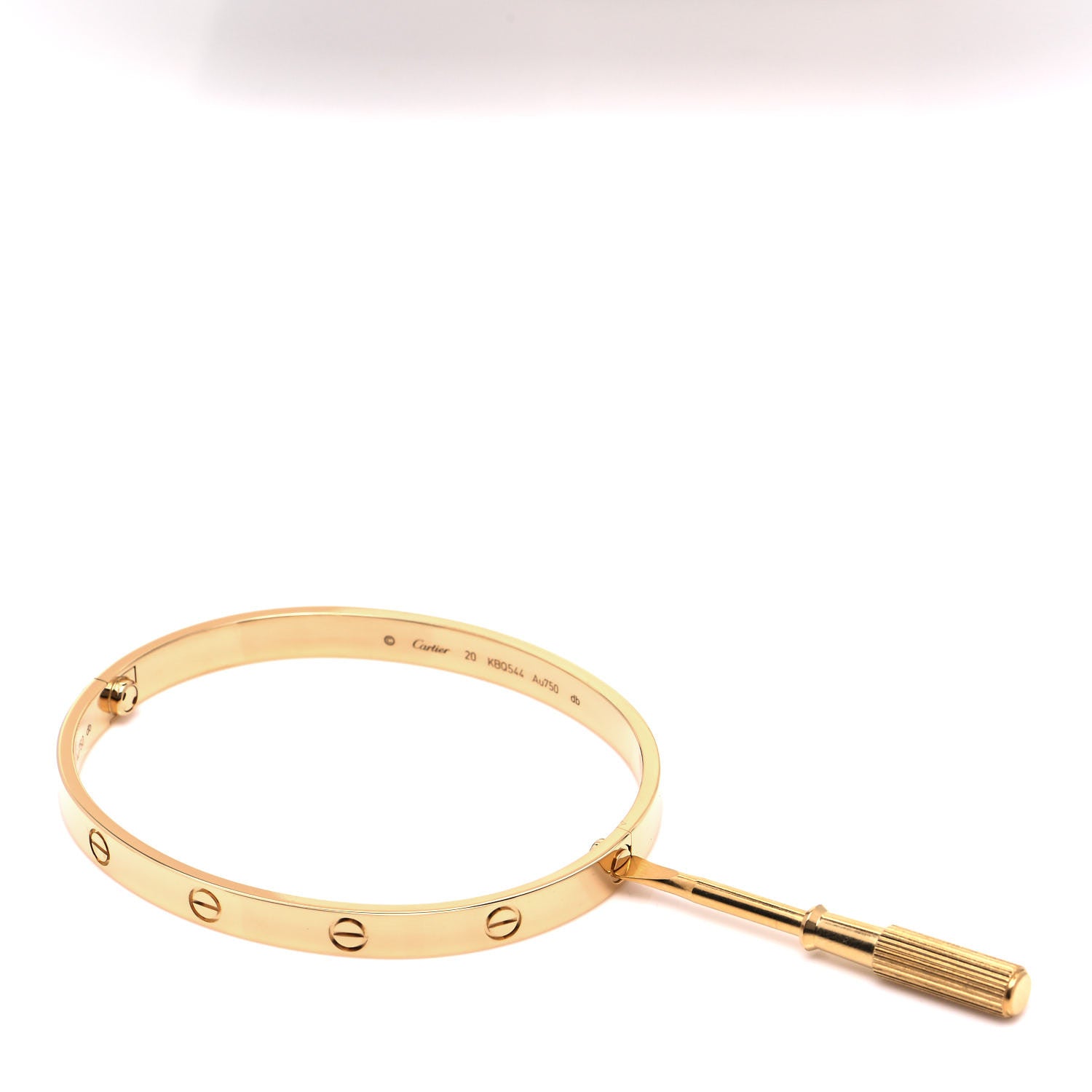 Cartier 18K Yellow Gold LOVE Bracelet 20 5 of 6