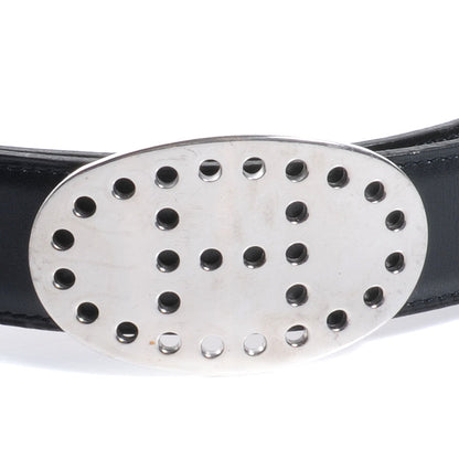 Hermes Box Togo Reversible Belt Mirage Silver Buckle 85 Black 3 of 6