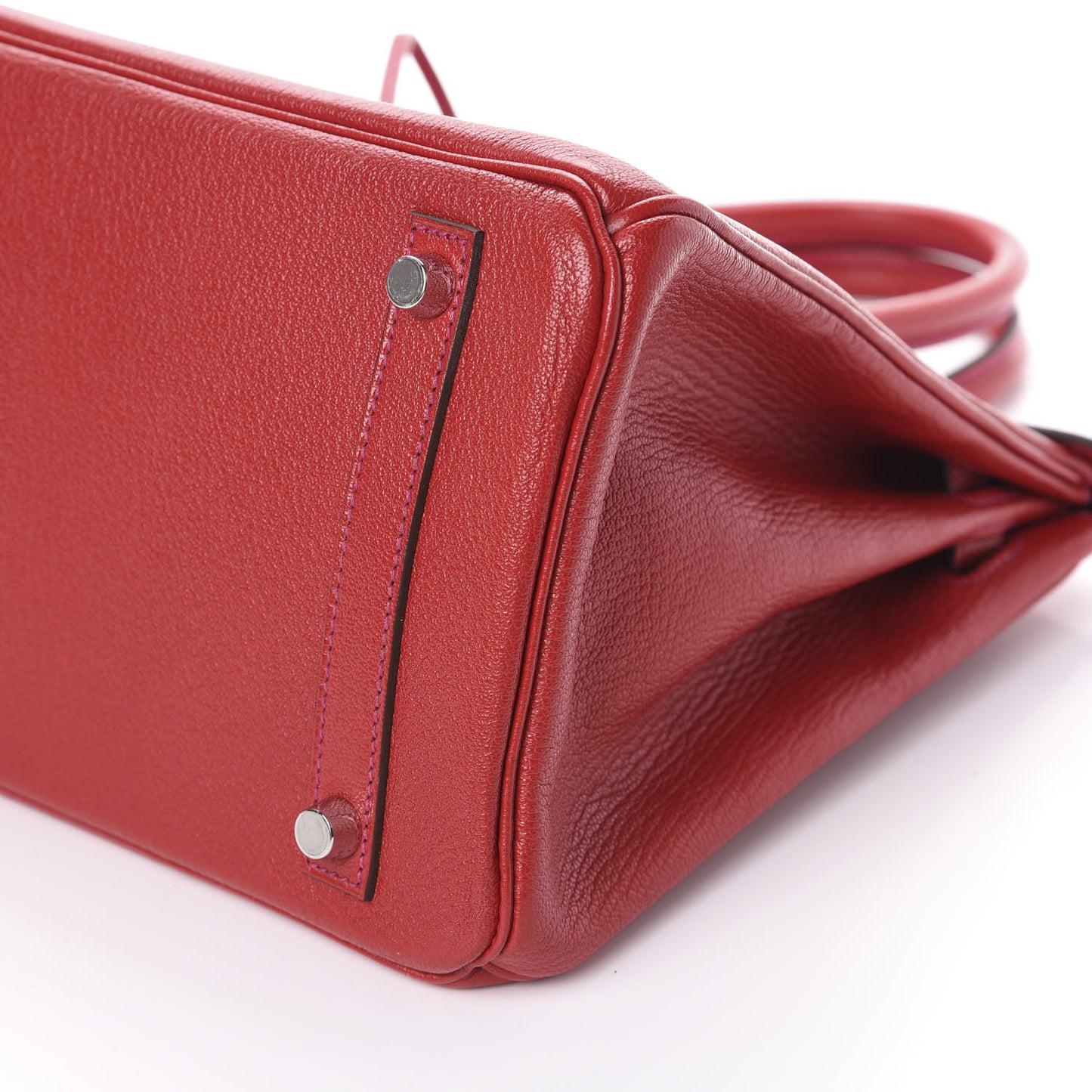 Chevre Mysore Horseshoe Birkin 30 Rouge Casaque Rose Pourpre