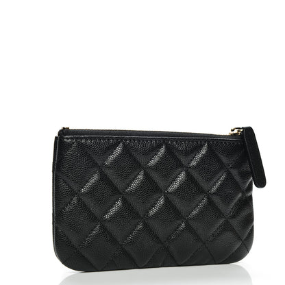 Chanel Caviar Quilted Small Cosmetic Case Black 3 of 7