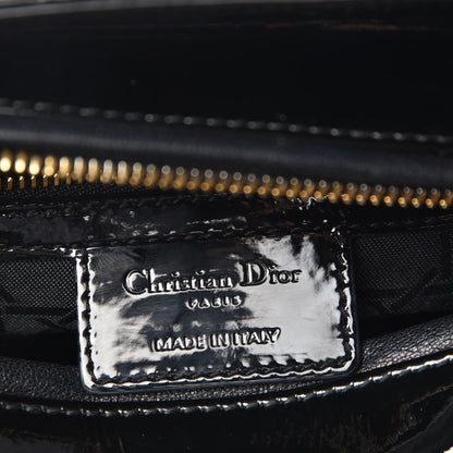 Christian Dior Patent Cannage Medium Lady Dior Black 7 of 8