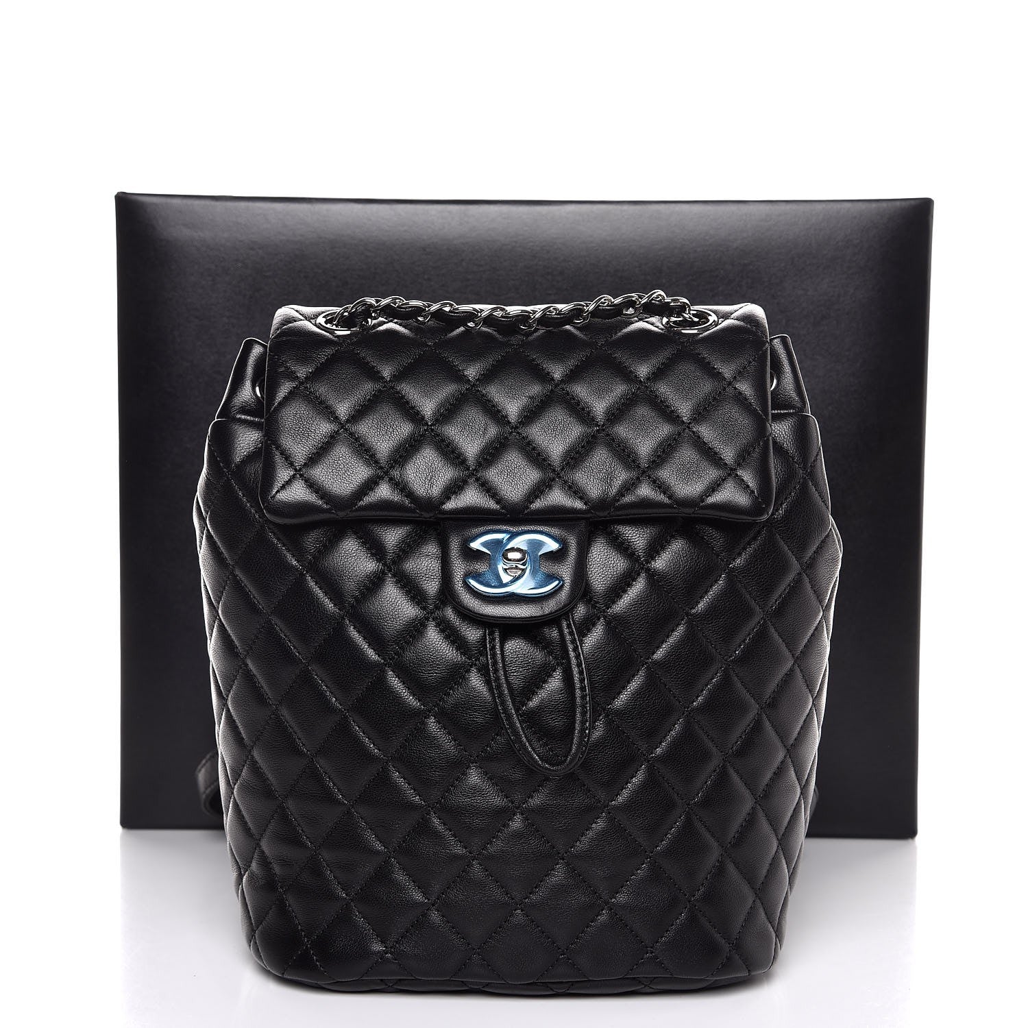 Chanel Calfskin Quilted Small Urban Spirit Backpack Black 8 of 8