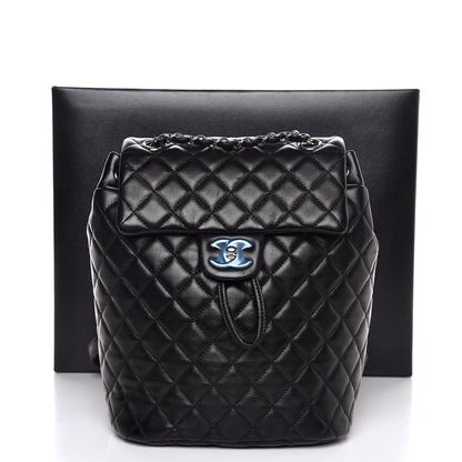 Chanel Calfskin Quilted Small Urban Spirit Backpack Black 8 of 8