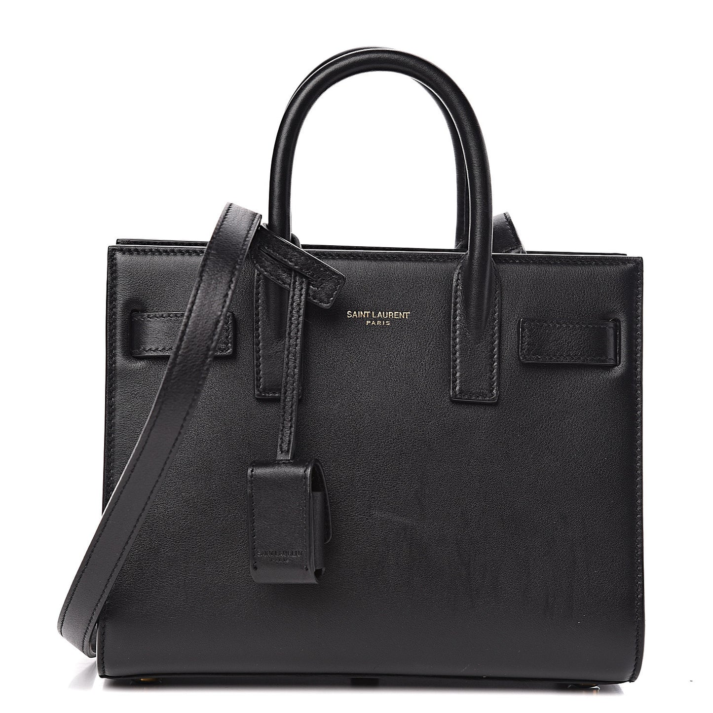 Calfskin Nano Sac De Jour Black