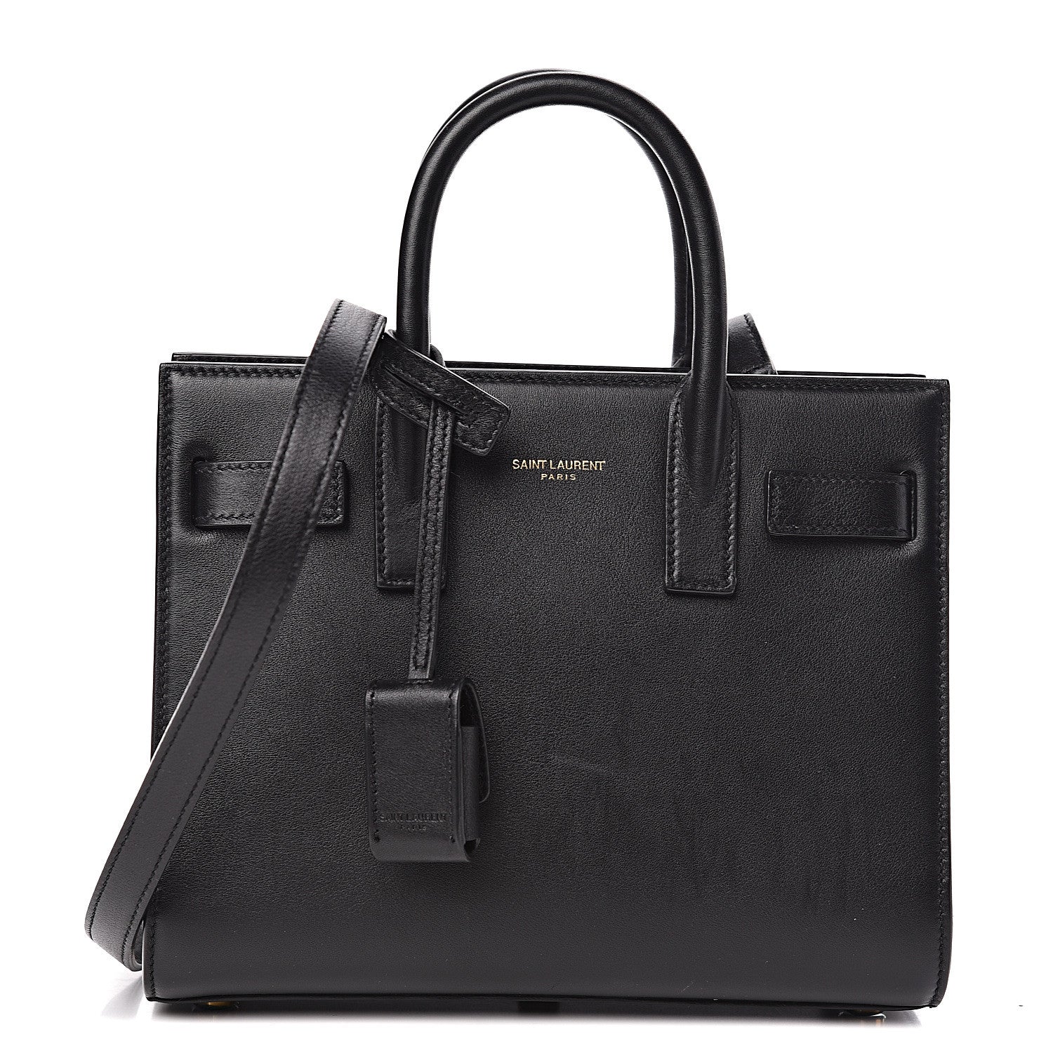 Saint Laurent Calfskin Nano Sac De Jour Black 1 of 11