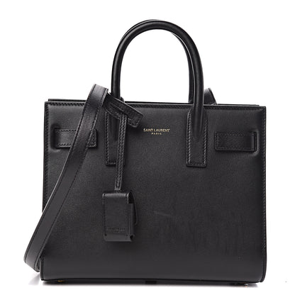 Saint Laurent Calfskin Nano Sac De Jour Black 1 of 11