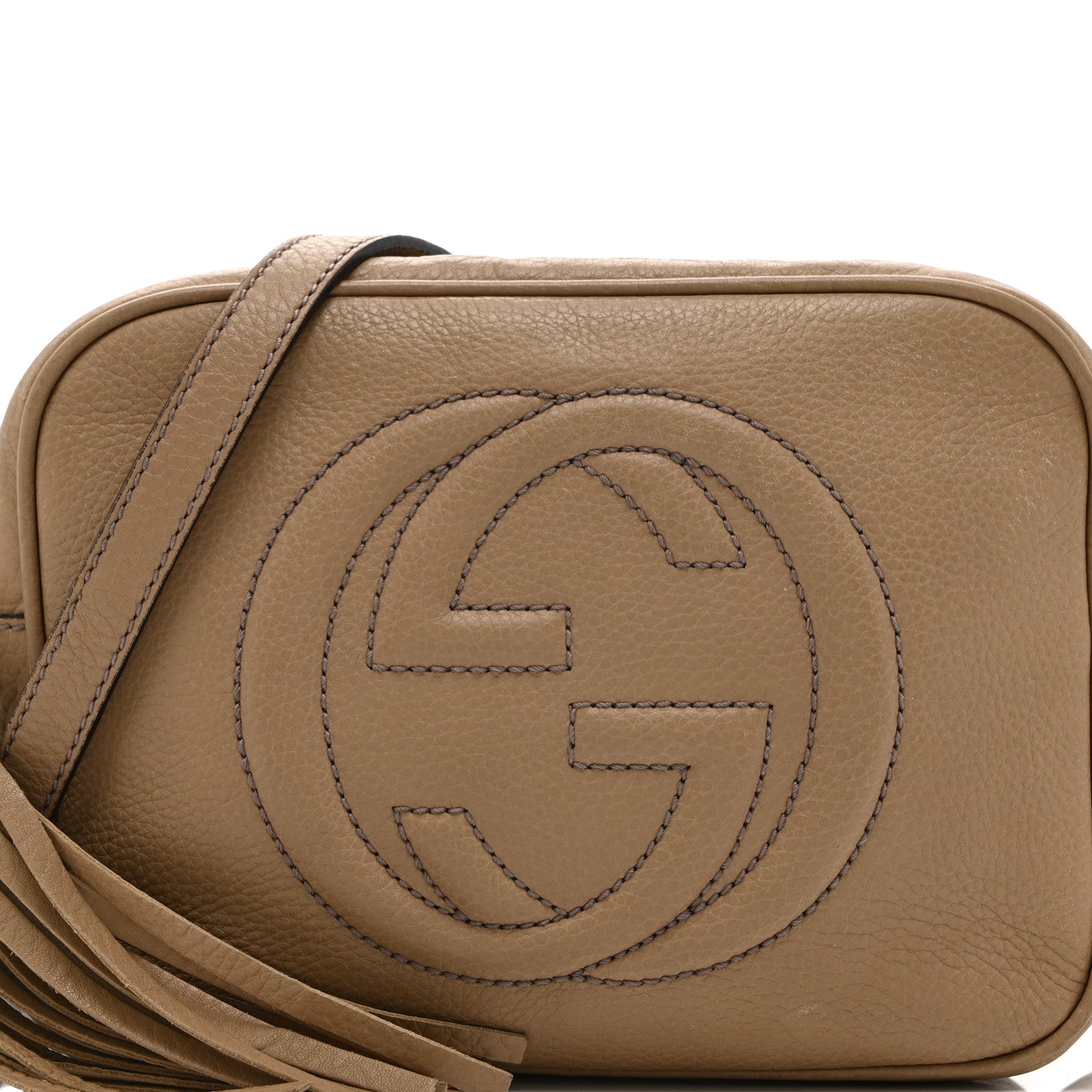 Gucci Pebbled Calfskin Small Soho Disco Bag Rose Beige 1785479