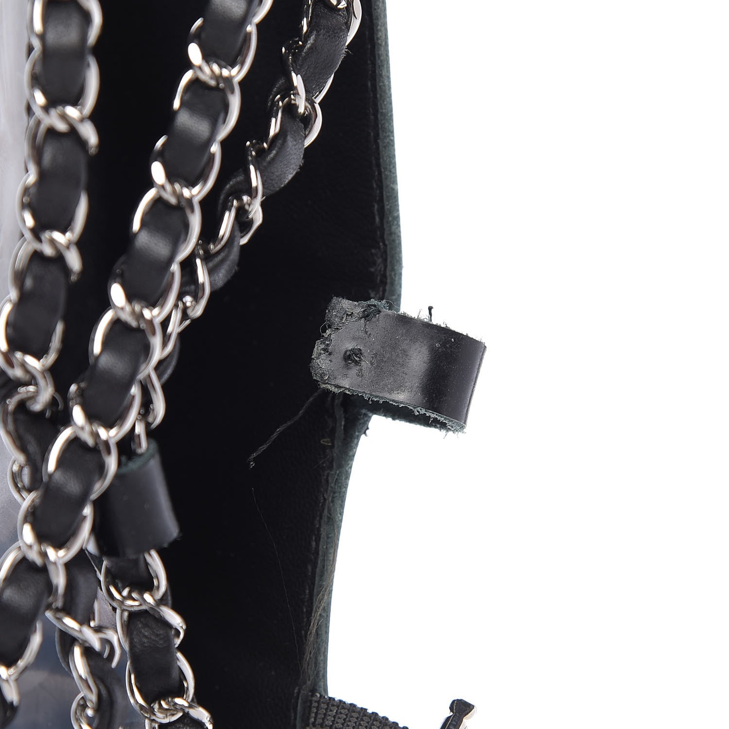 Chanel Patent Chained Tall Combat Boots 38.5 Black 13 of 13