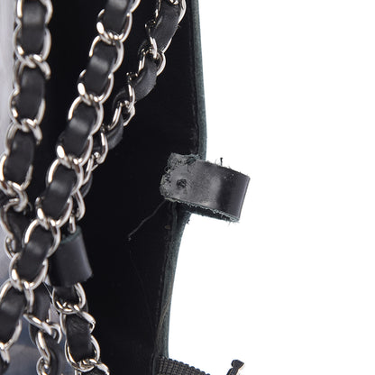 Chanel Patent Chained Tall Combat Boots 38.5 Black 13 of 13