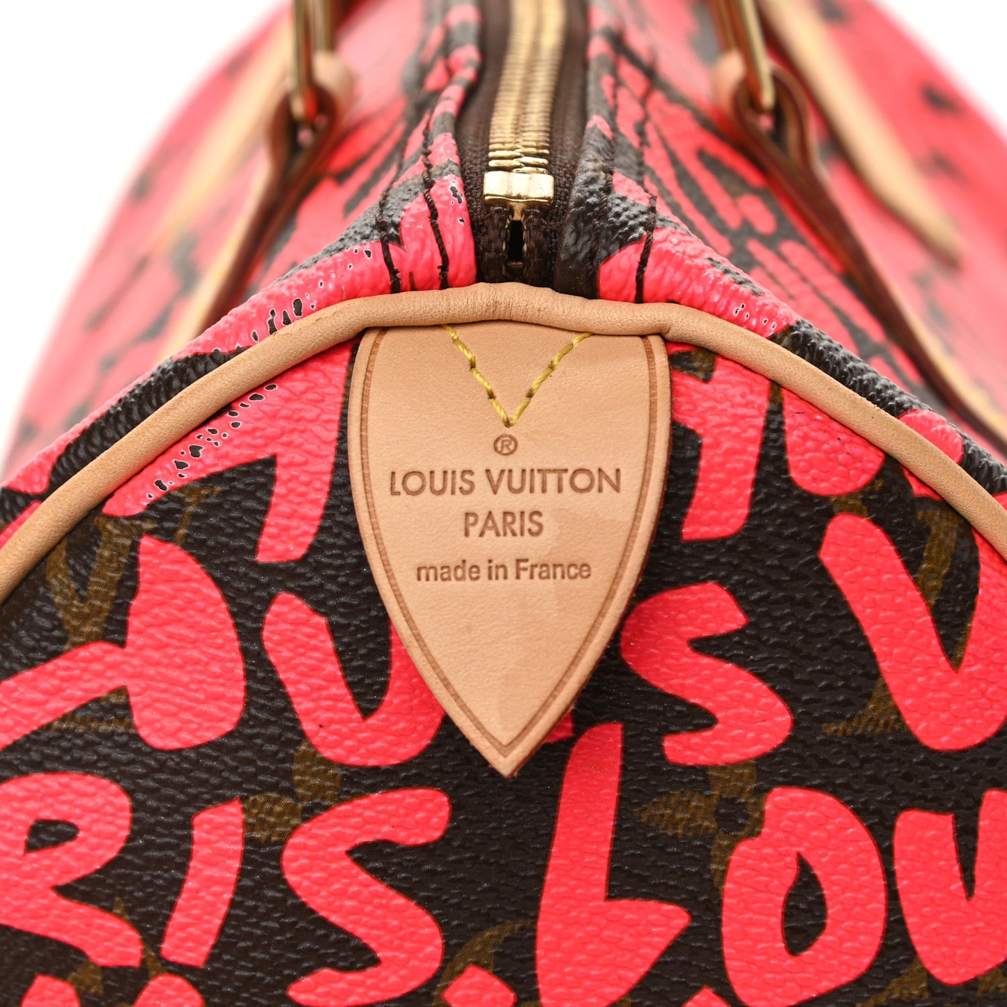 Monogram Graffiti Speedy 30 Fuchsia