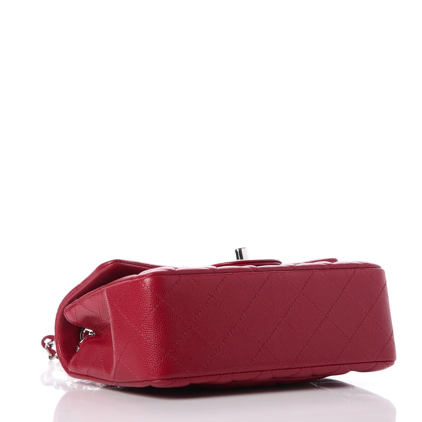 Caviar Quilted Mini Rectangular Flap Pink