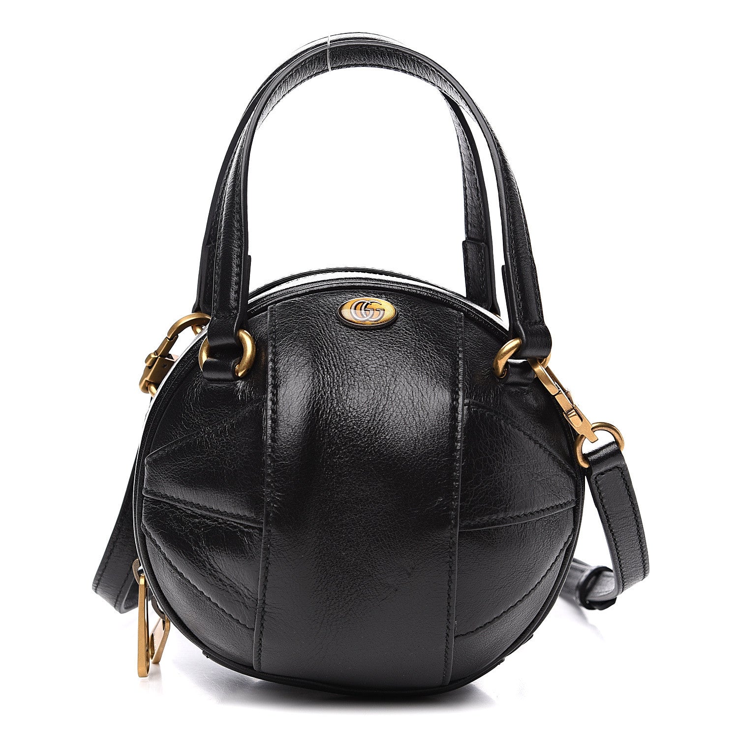 Gucci Piuma Lux Energy Mini Tifosa Basketball Shaped Shoulder Bag Black 1 of 8