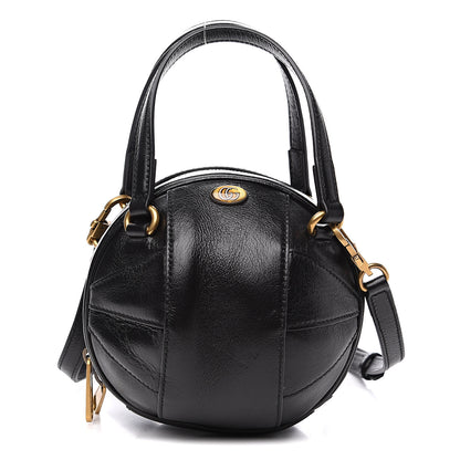 Gucci Piuma Lux Energy Mini Tifosa Basketball Shaped Shoulder Bag Black 1 of 8