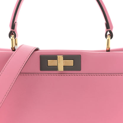 Fendi Vitello Seta Medium Peekaboo Iconic Satchel Pink 8 of 10