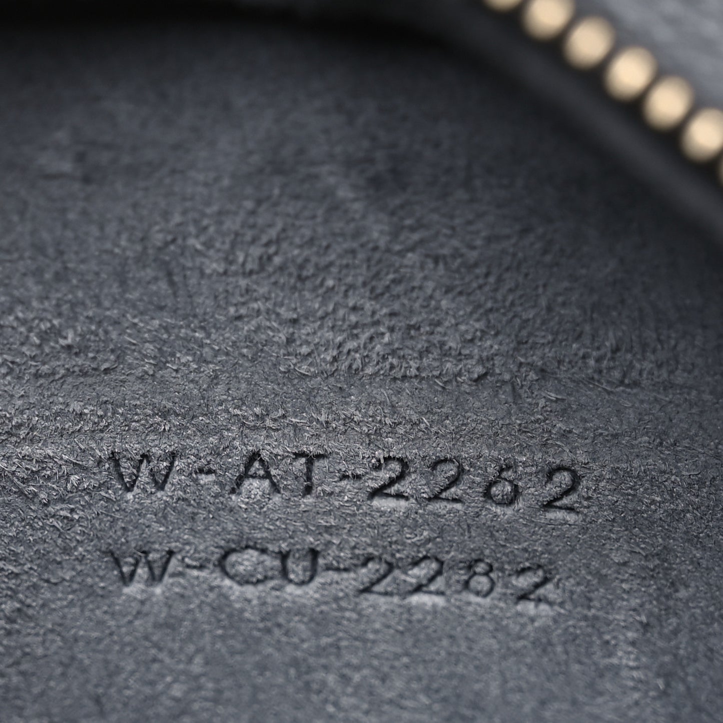 Drummed Calfskin Nano Luggage Kohl