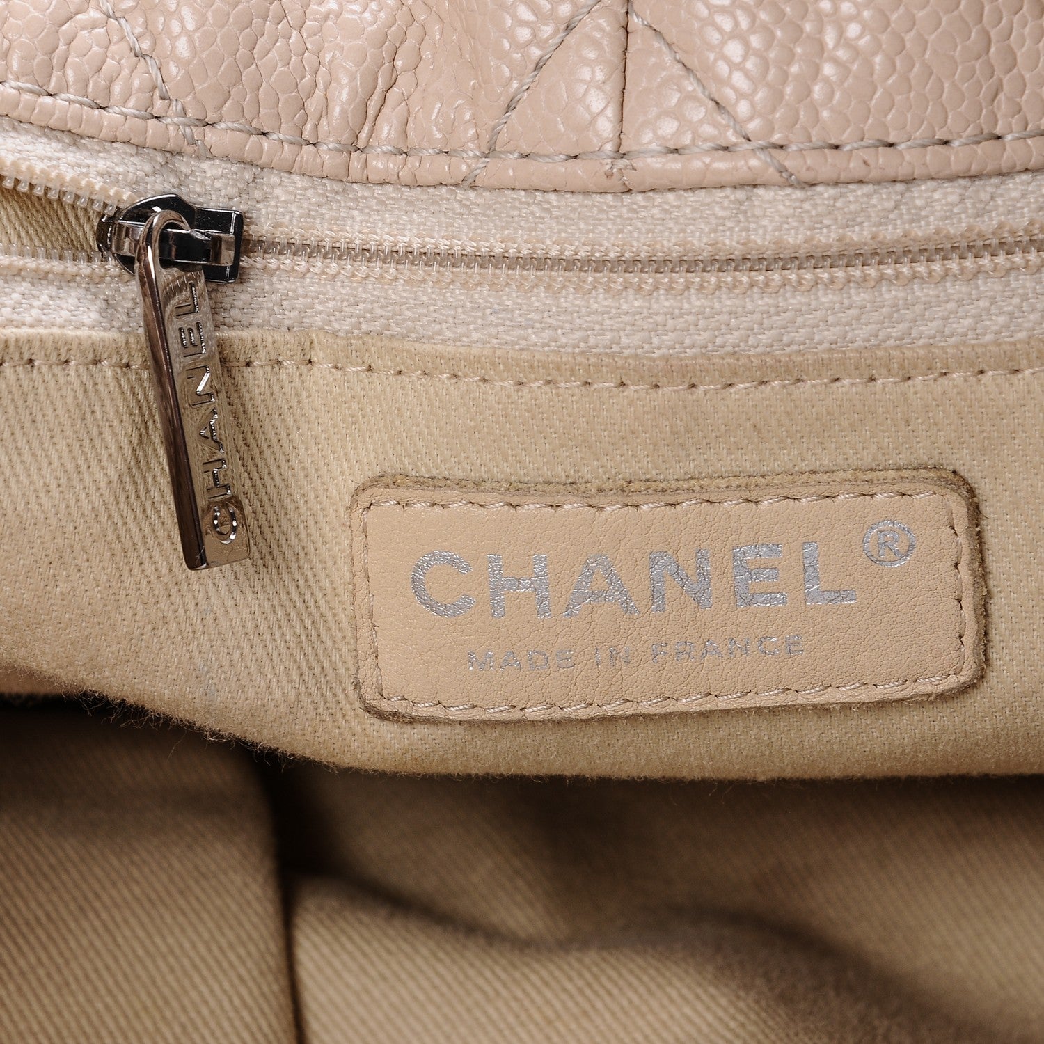 Chanel Caviar Natural Beauty Tote Beige Clair 6 of 10