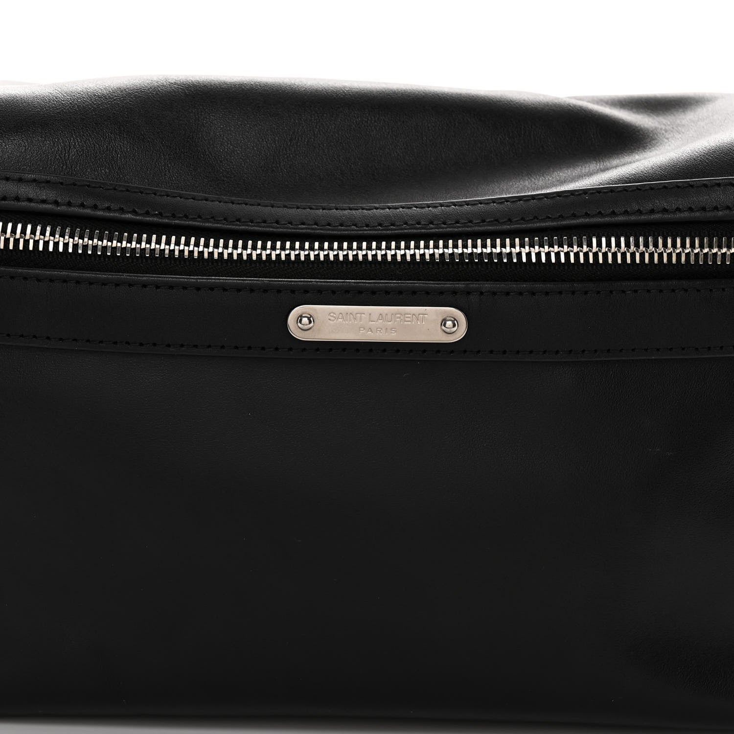 Saint Laurent Calfskin City Belt Bag Black 7 of 10