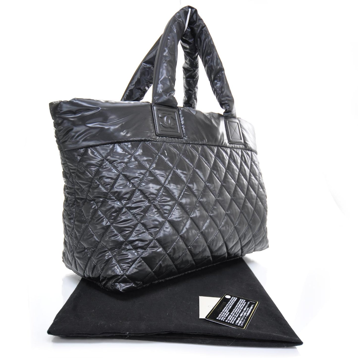 Nylon Coco Cocoon Large Tote Black