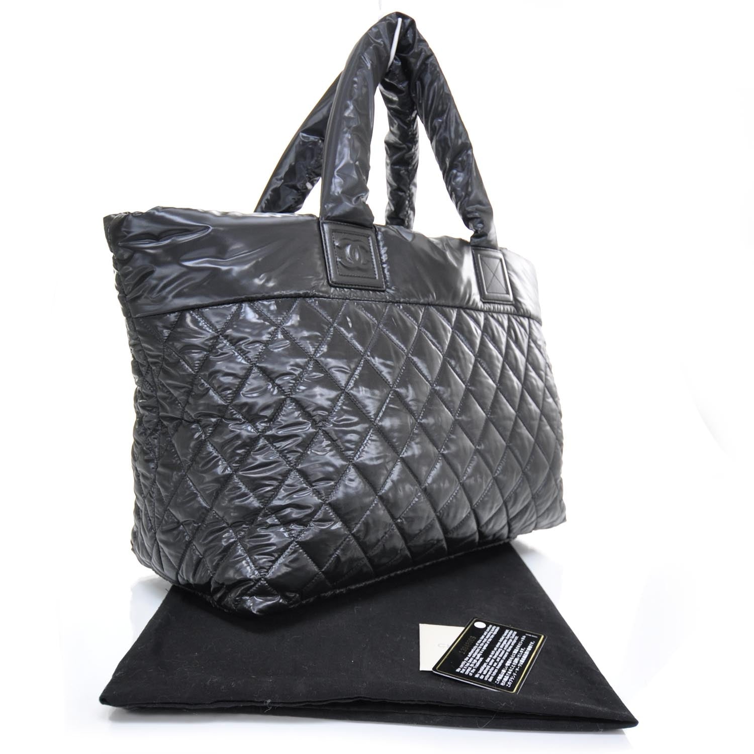 Chanel Nylon Coco Cocoon Large Tote Black 3 of 10