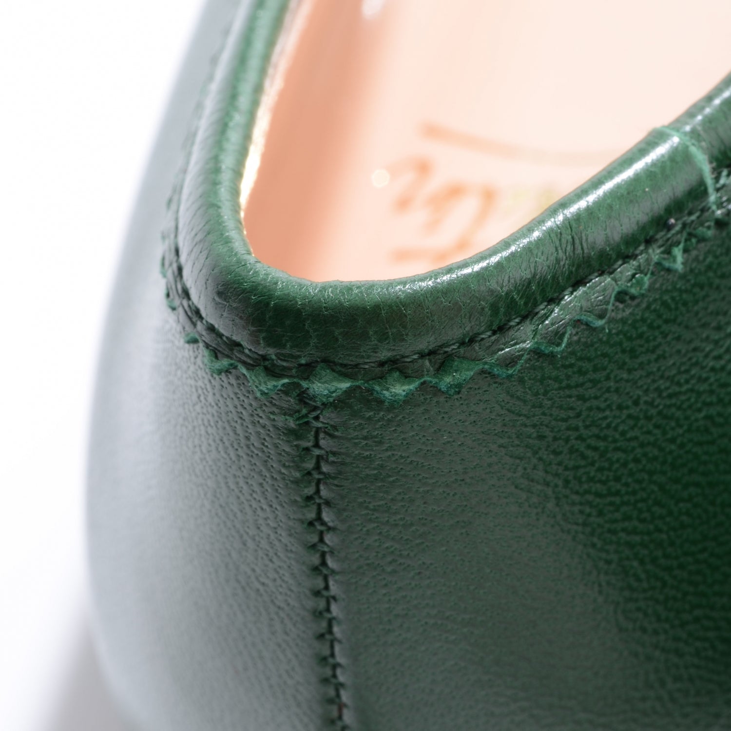 Christian Louboutin Leather Gozul Flats Green 37.5 6 of 9