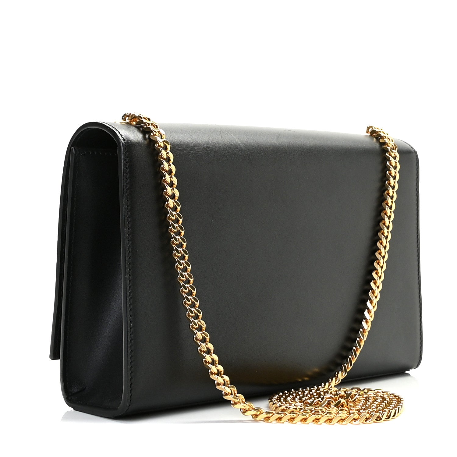 Saint Laurent Smooth Calfskin Medium Classic Monogram Kate Tassel Satchel Black 3 of 12