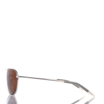 Oliver Peoples Polarized Commander Aviator Sunglasses Brown 3 of 7