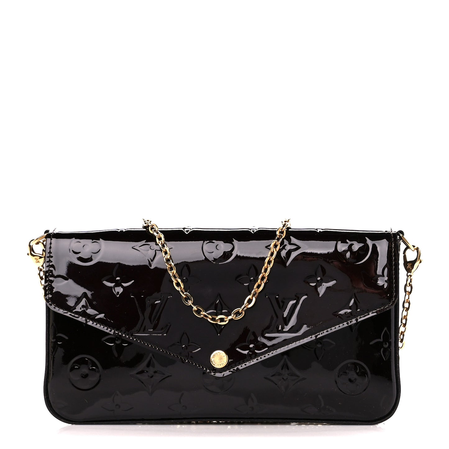 Vernis Pochette Felicie Chain Wallet Amarante
