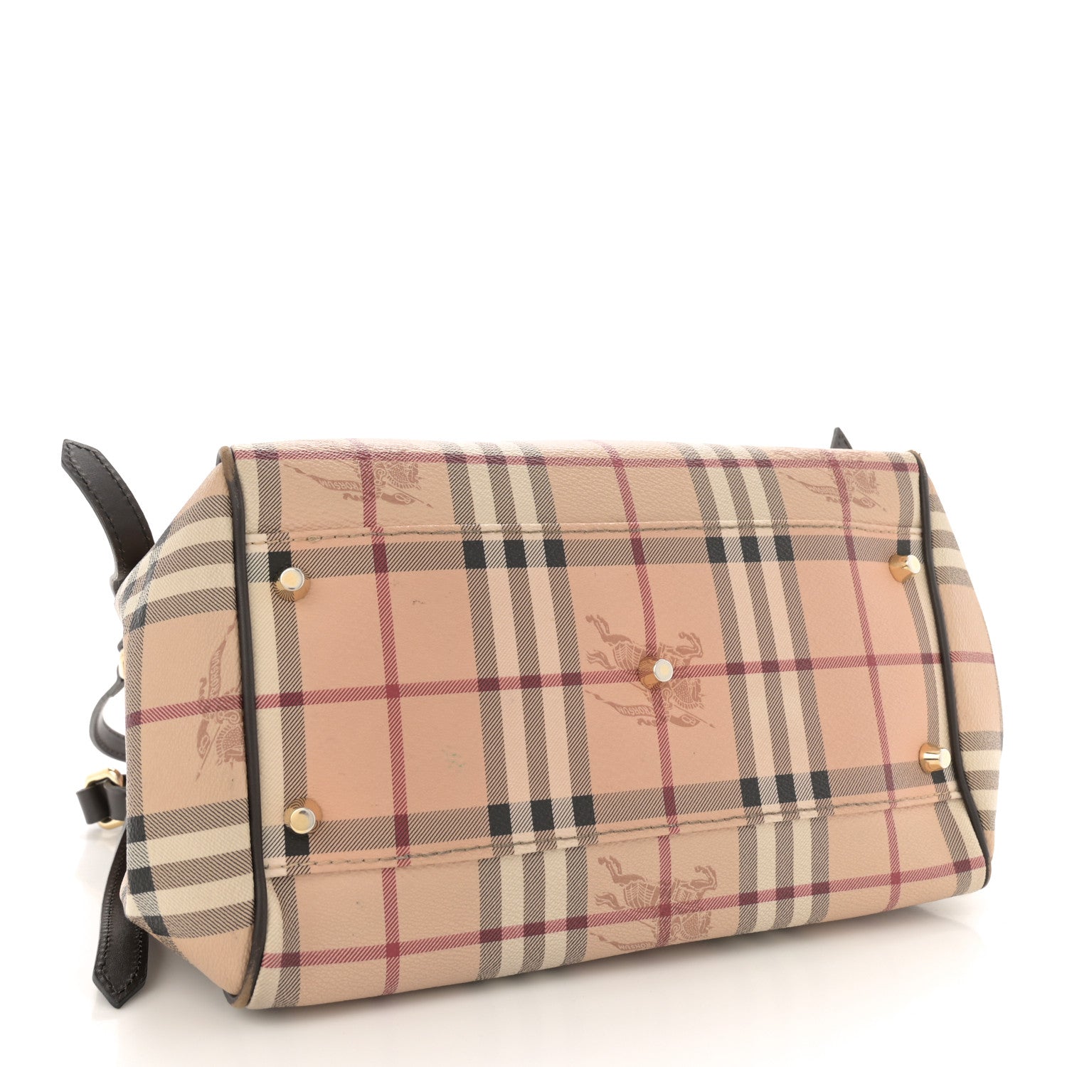 Burberry Haymarket Check Small Canterbury Tote Chocolate 4 of 17