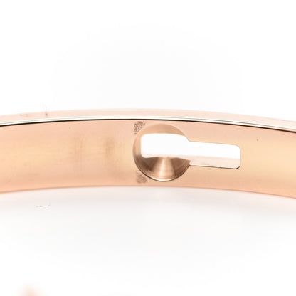 Hermes 18K Rose Gold Diamond PM Kelly Pave Bracelet SH 5 of 6