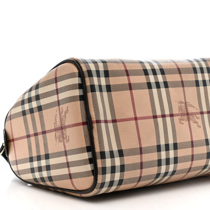 Burberry Haymarket Check Small Chester Bowling Bag Chocolate 10 of 16
