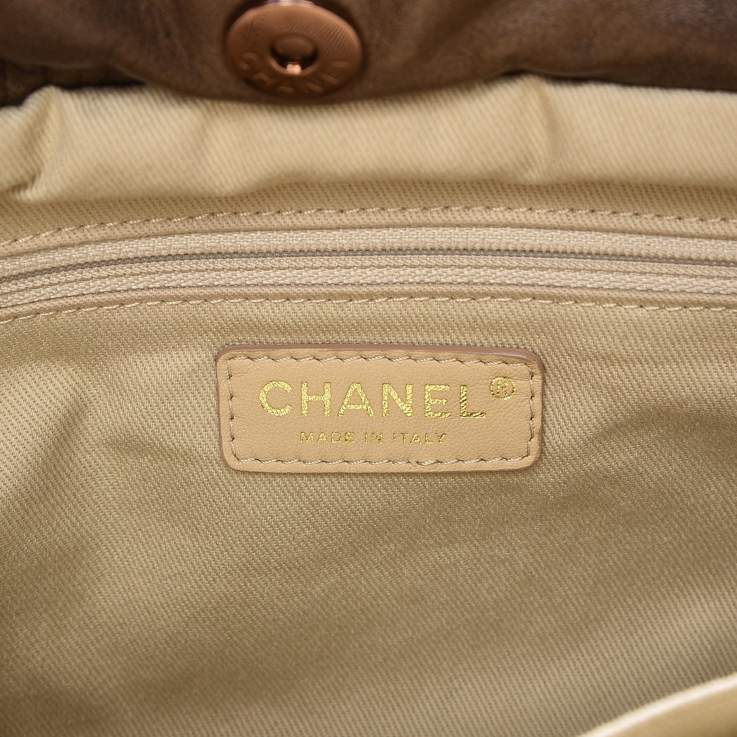 Lambskin Quilted Cloudy Bundle East West Tote Beige