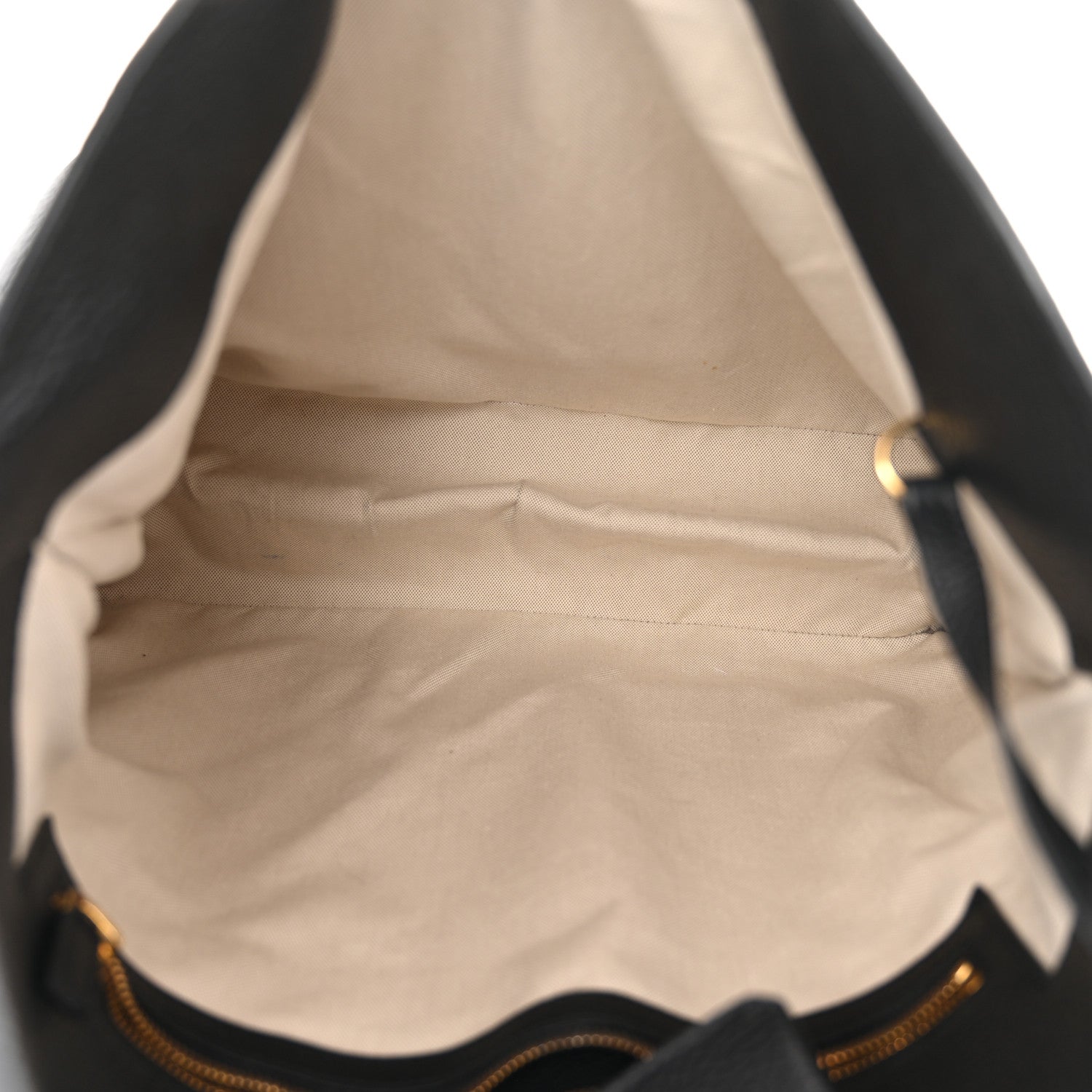 Tom Ford Pebbled Calfskin Large Alix Padlock Zip Hobo Bag Black 5 of 9