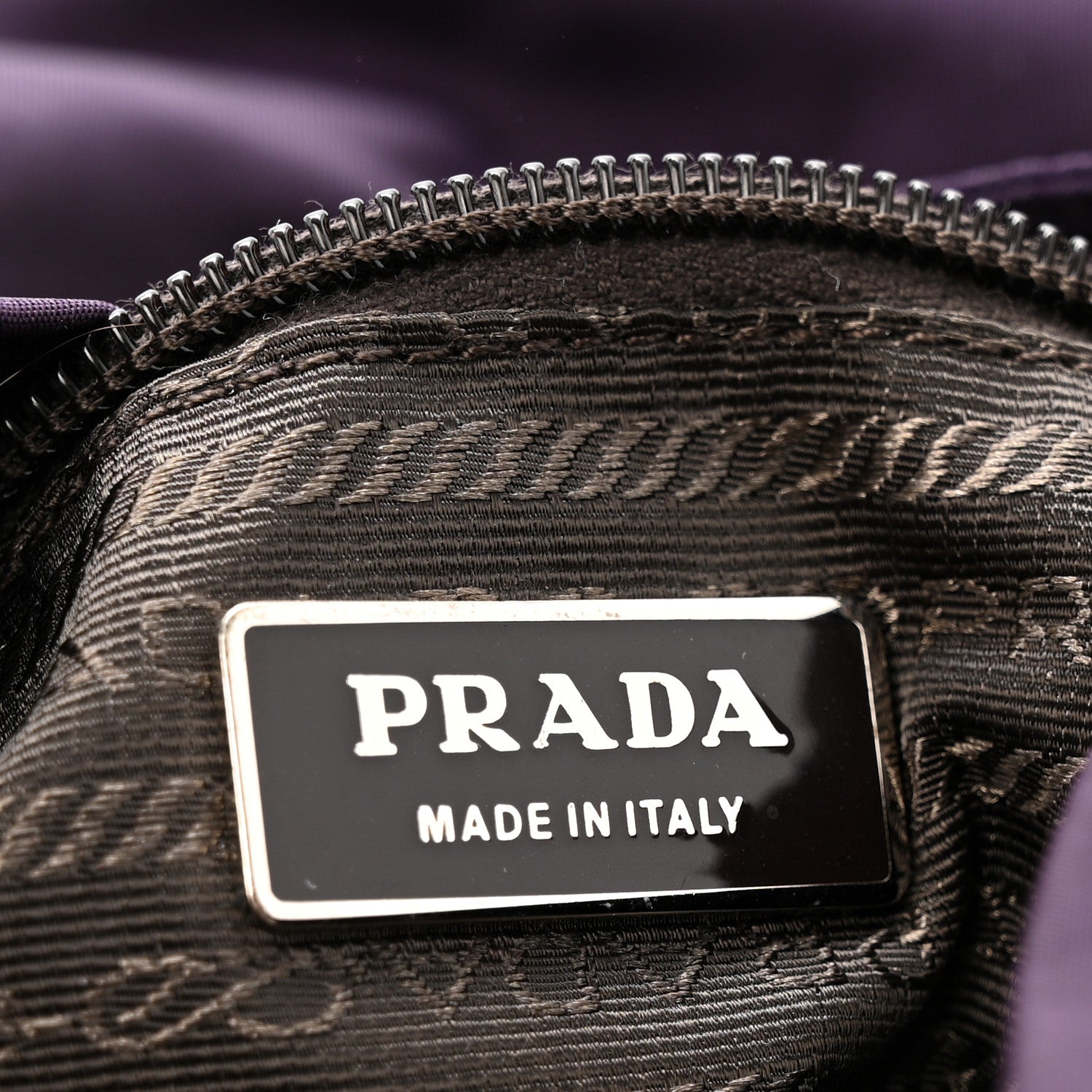 Prada Tessuto Nylon Saffiano Medium Backpack Purple 6 of 13