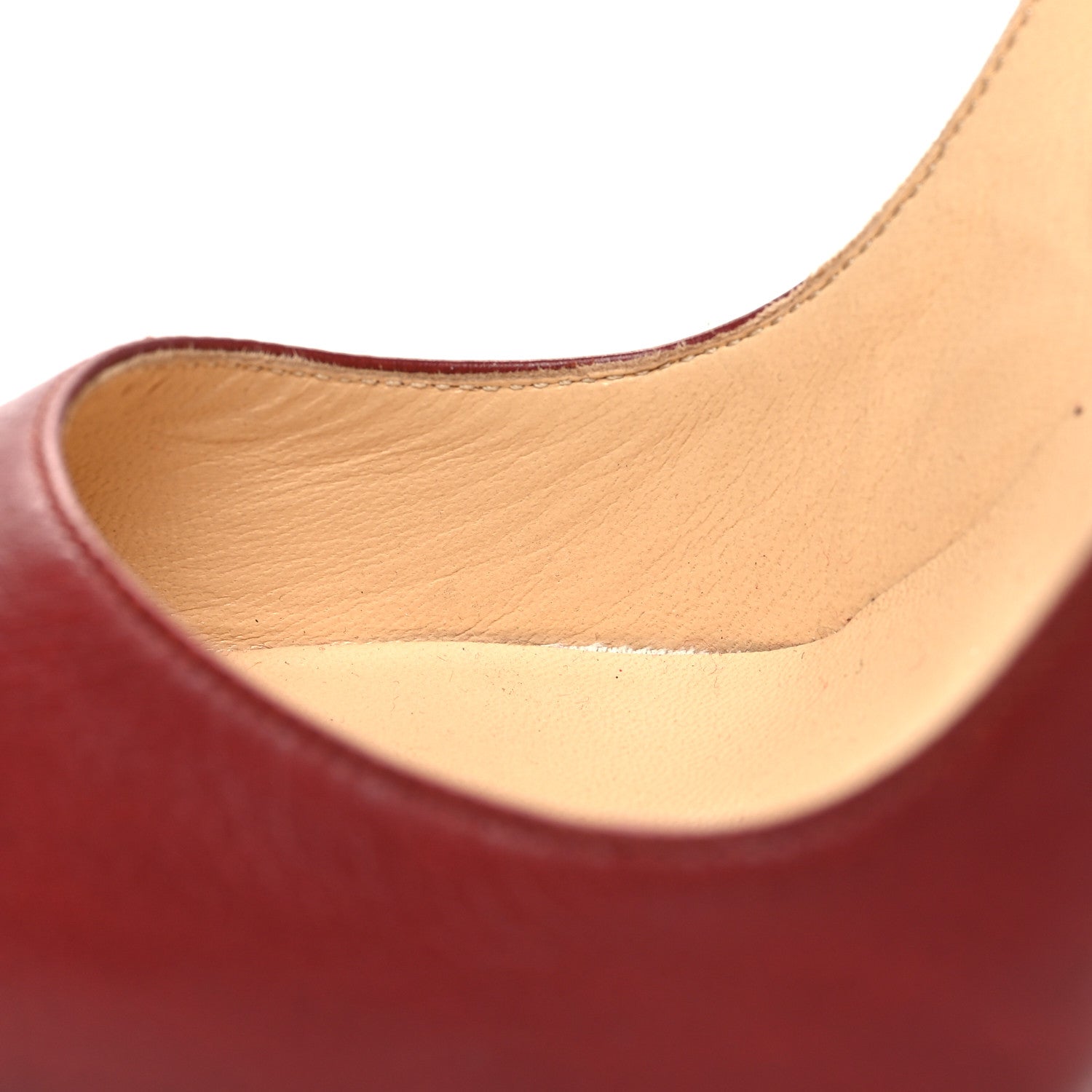 Christian Louboutin Nappa Pigalle Follies Pumps 37 Burgundy 9 of 9