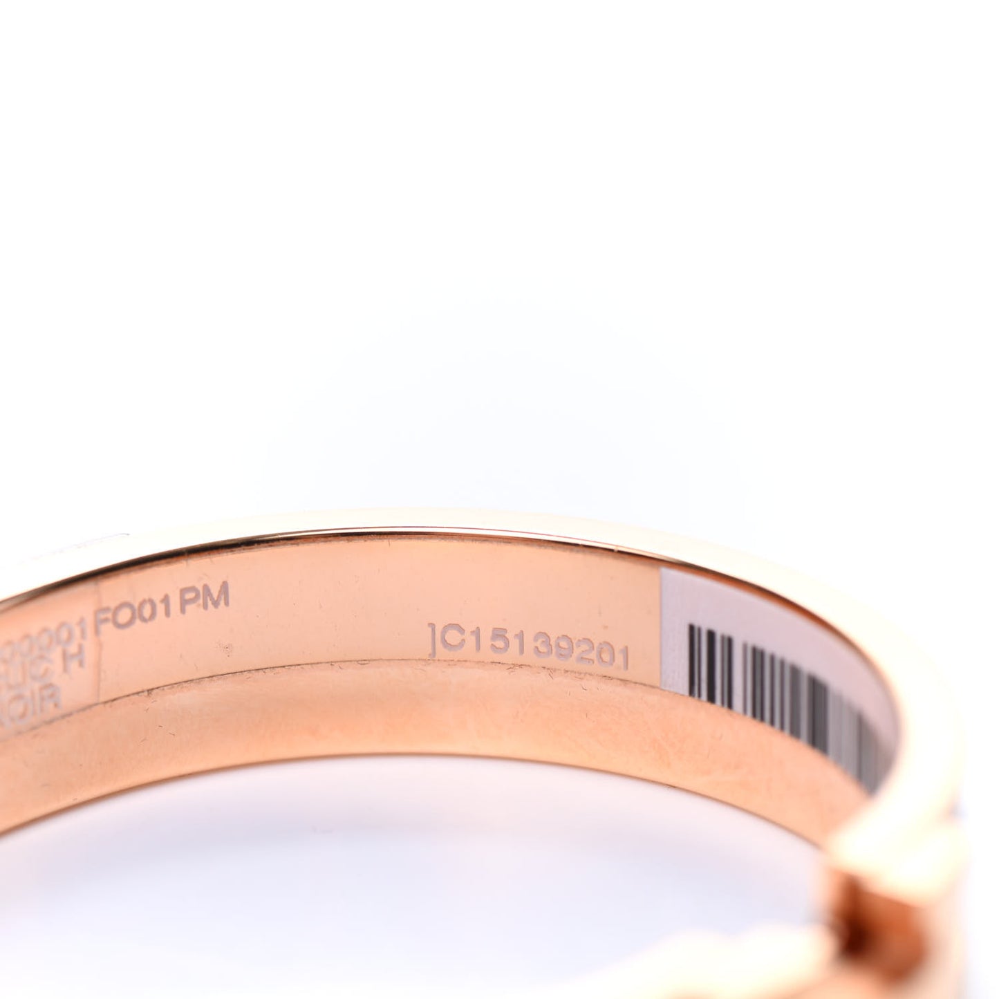 Enamel Narrow Clic Clac H Bracelet PM Black