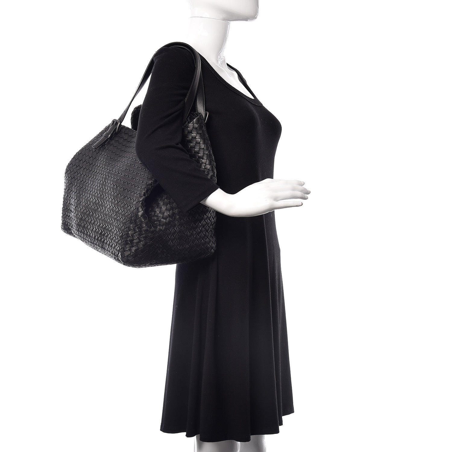 Bottega Veneta Nappa Intrecciato Large Seamless Tote Black 2 of 10