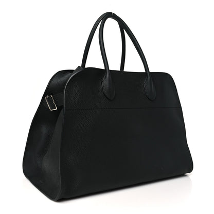 The Row Matte Grained Calfskin Soft Margaux 15 Black 3 of 9