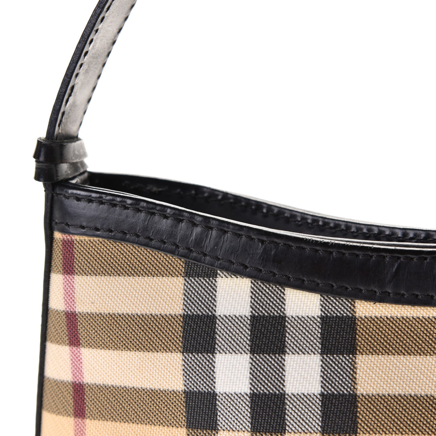 House Check Shoulder Bag Black